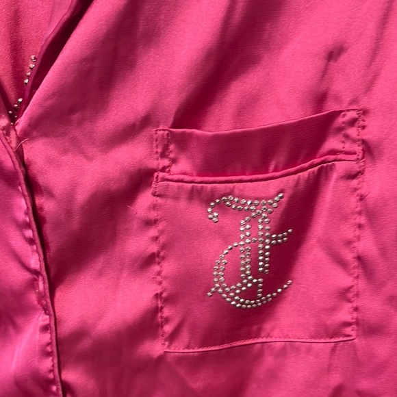 Juicy Couture Pink Satin Pajama Set - Picture 4 of 6